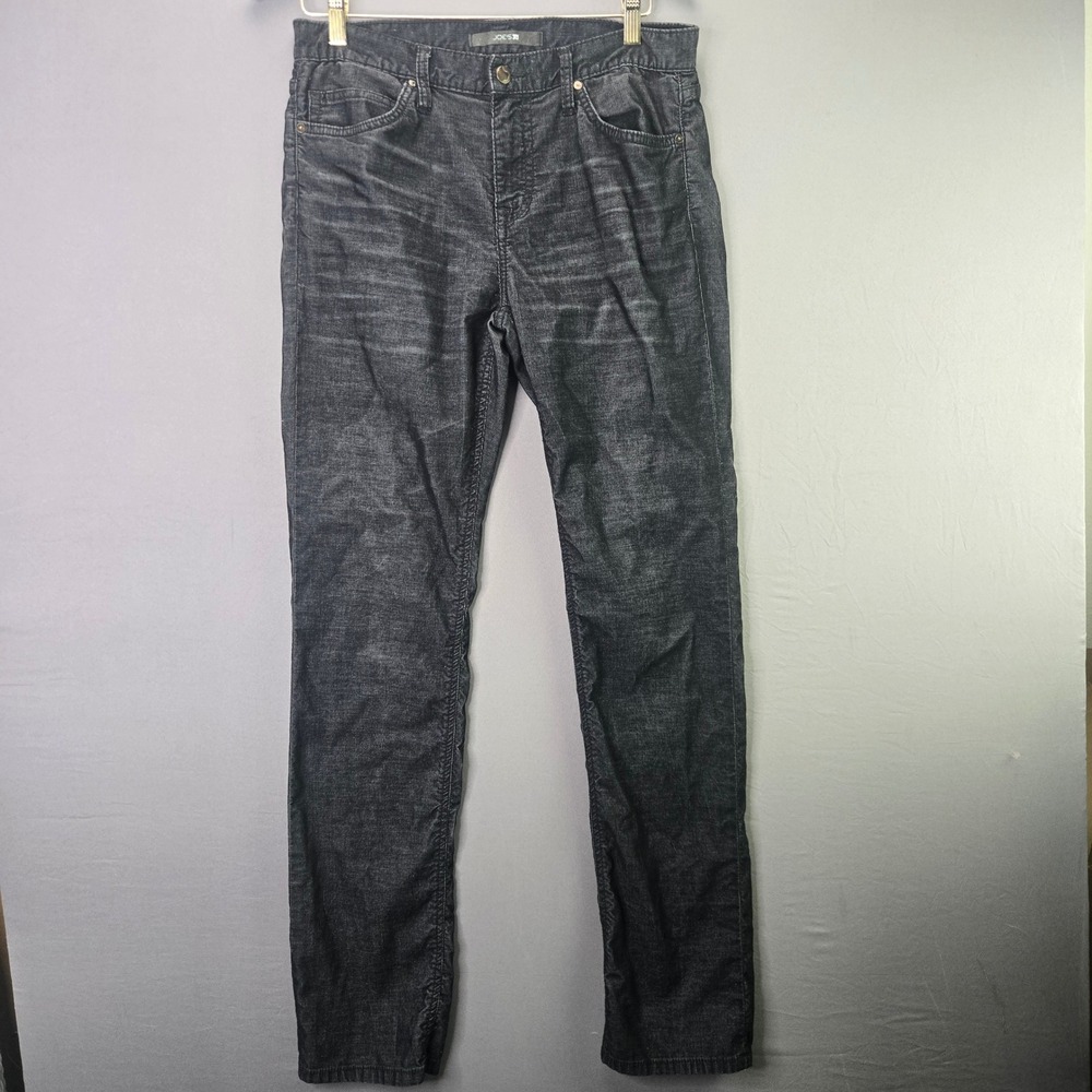 Joes Jeans Brixton Corduroy Pants 30 Black Slim Straight Mens